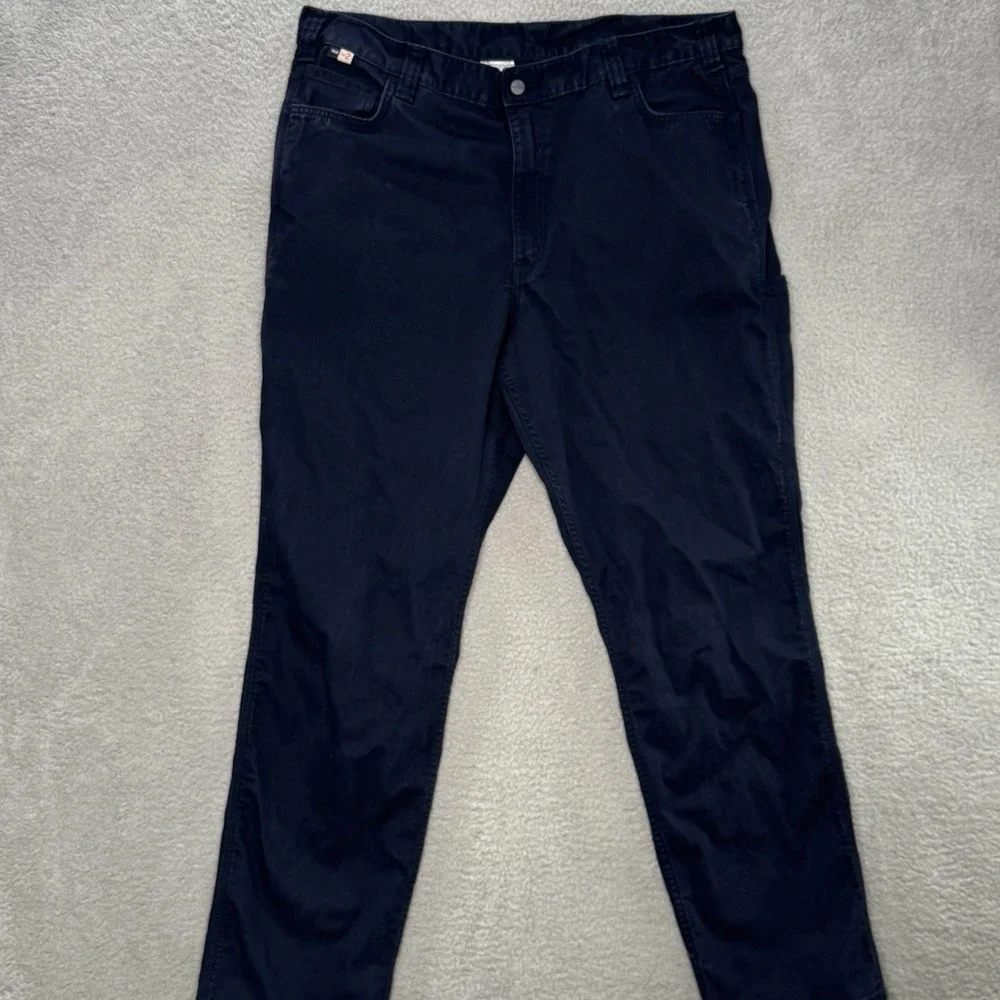 Carhartt FR‎ NFPA 2112 CAT2 Men's 42x34 Navy Flame Resistant Cargo Work Pants